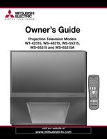 Mitsubishi WS48315 WS55315 WS65315 TV Operating Manual